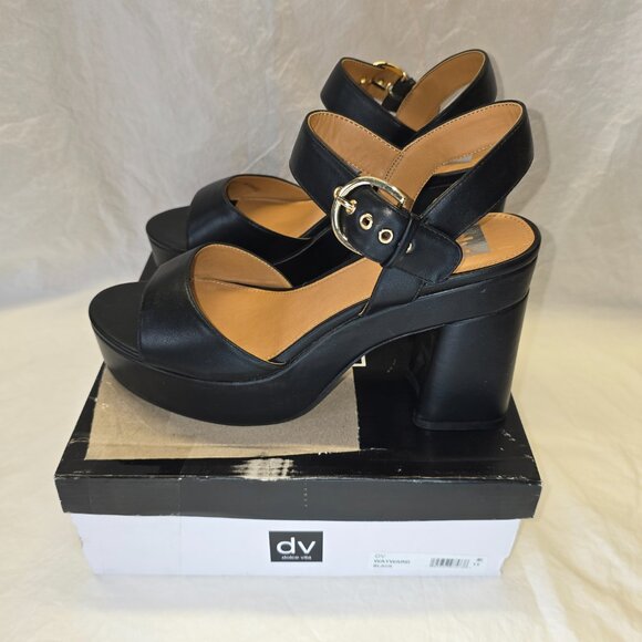 DV by Dolce Vita Platform Sandal, Women's Size 11 in Black, New in Box - Picture 4 of 8